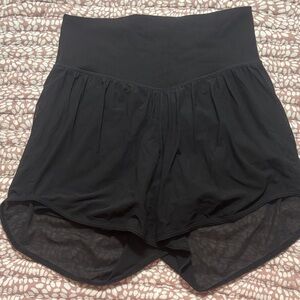 Black High-Waisted Athletic Shorts